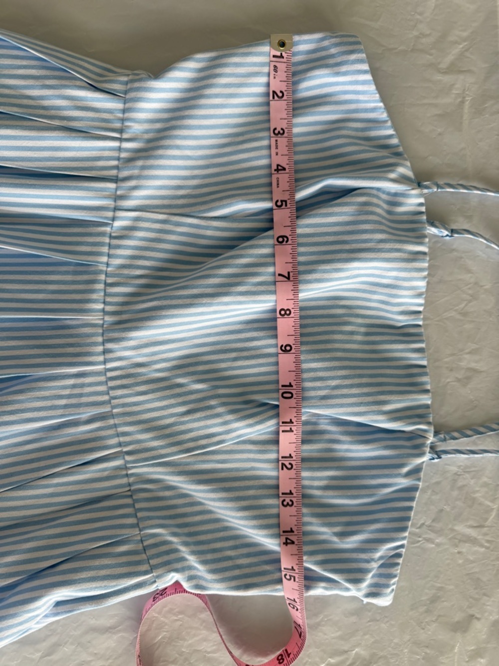 Light Blue & White Striped Maxi Dress - perfect for Mother’s Day. - Picture 3 of 7
